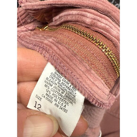 Women's L.L. Bean Mauve Pink‎ Corduroy Modest Teacher Skirt Size 12 - Picture 8 of 8